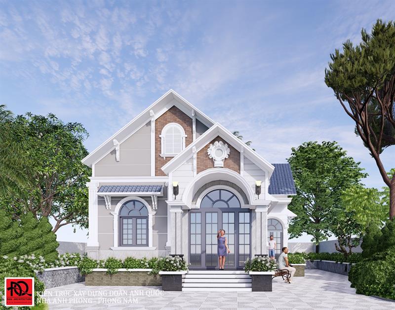 Thiết kế nhà Phan Thiết, Xây nhà trọn gói Phan Thiết, Thi công nhà trọn gói Phan Thiết, Thiết kế Thi công nội thất Phan Thiết Bình Thuận, Công ty Xây dựng Bình Thuận, Thiết kế nhà Bình Thuận, Xây nhà trọn gói Bình Thuận. Thiết kế và thi công nhà cấp 4 mái thái theo phong cách hiện đại - MS 102